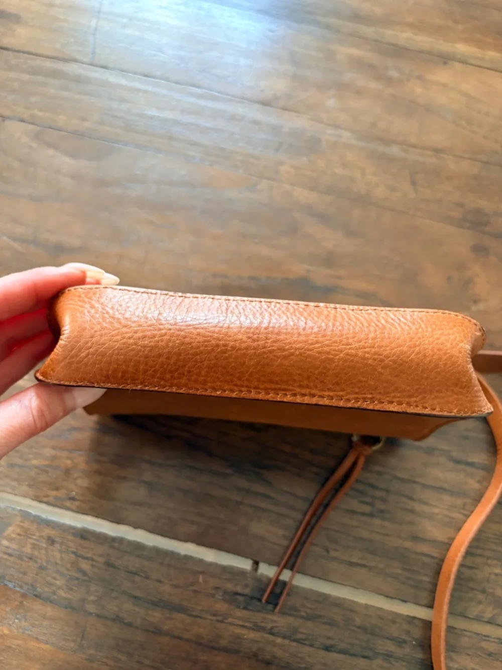 Madewell The Simple Pouch Belt Bag – Saddle Leather, Size Medium, retail $68